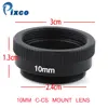 Pixco 10mm C-CS monture adaptateur d'objectif anneau d'extension Tube costume pour caméra de sécurité CCTV ► Photo 1/6