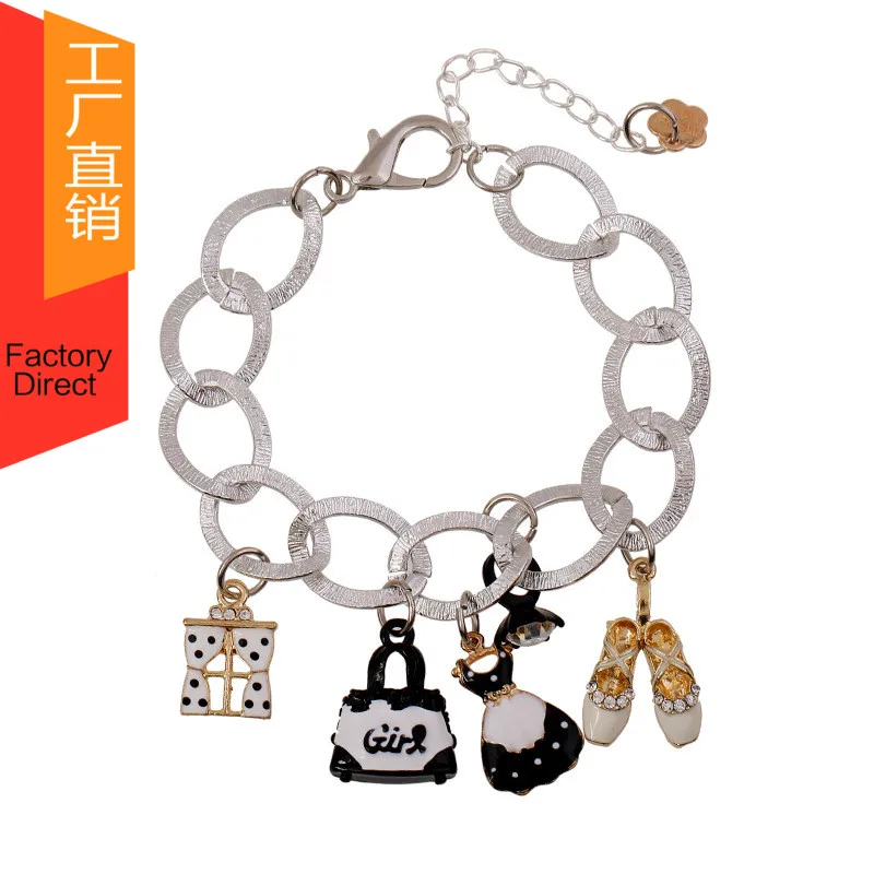 Korea imported fashion charm bracelet female Korean wild sweet little