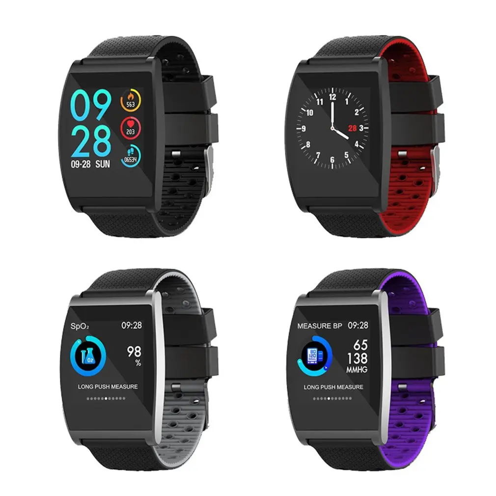 

QS05 Fashionable Smart Bracelet 1.3 Inch Blood Pressure Heart Rate Monitor Health Tracker Wristband Sport Smart Band Watch