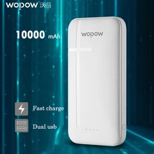 WOPOW powe bank 10000mah Portable charger Pwerbank for xiaomi dual USB Port Fast Charging External Battery For iPhone 6 6s 7