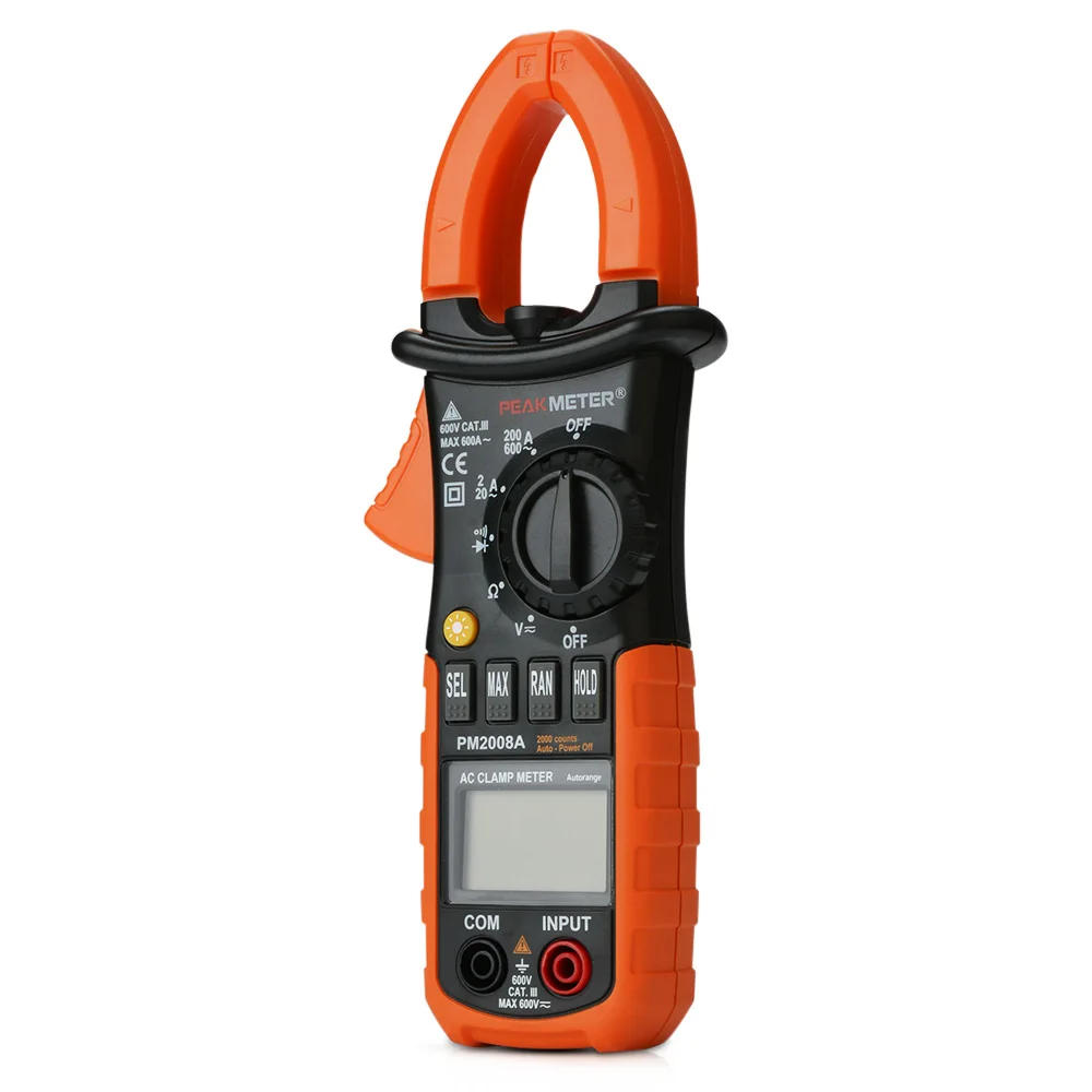 PEAKMETER PM2008A Digital Clamp Multimeter AC / DC Voltage / AC Current