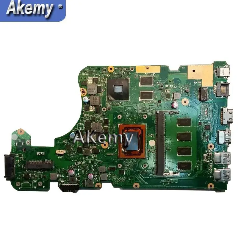 AK X555DG материнская плата для ноутбука For Asus X555Y X555YI X555D тест оригинальная 4G RAM FX 8800 CPU