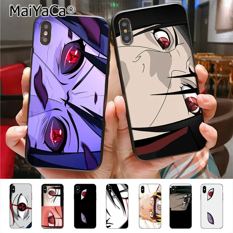 

MaiYaCa Naruto Eyes design Case for iphone 11 Pro X 8 7 6 6S Plus 5 5S SE cass