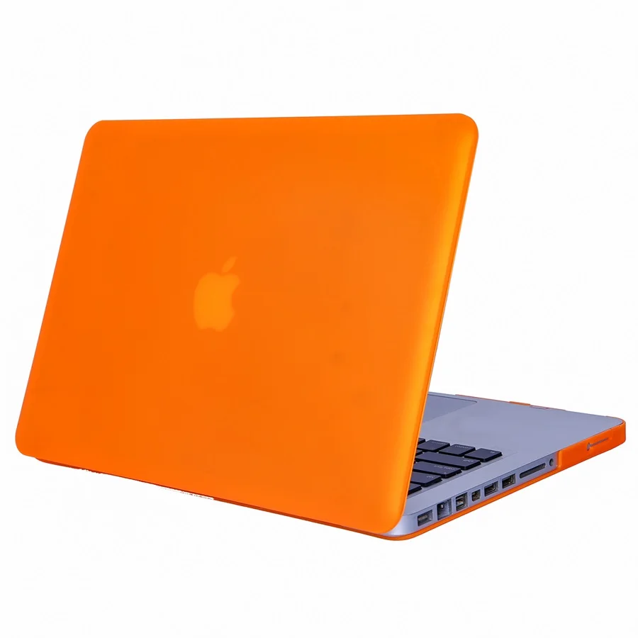 RYGOU Матовый Жесткий Чехол для старого MacBook Pro 13 13,3 дюймов Чехол(A1278 CD-ROM) выпуск 2012/2011/2010/2009/2008 - Цвет: Matte Orange