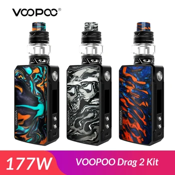 

Original VOOPOO Drag 2 Kit 177W with Uforce T2 Tank 5ml +Uforce U2 N3 Coil head E-cig Vs Luxe / Shogun/ Drag Nano/Drag Mini vape