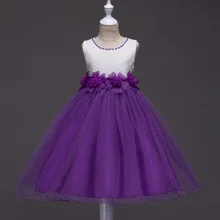 I Love/Детские платья для девочек; платье с цветочным рисунком; свадебные платья; Одежда для маленьких девочек; платье для девочек; фиолетовое платье для малышей; праздничное платье для девочек