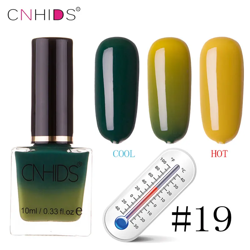 CNHIDS 10 мл температура 22 цвета меняющийся лак термальный лак для ногтей маникюрный лак для ногтей - Цвет: 019