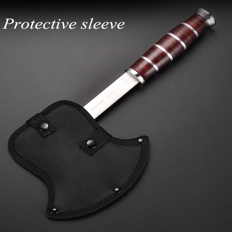 Мульти функциональный топор Открытый выживания Tomahawk с деревянной ручкой