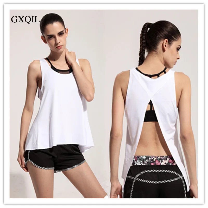 GXQIL 2017 NEW summer women Yoga Shirt Female Gym Fitness Top girls