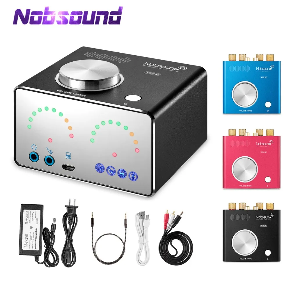 Nobsound HiFi Bluetooth 4.2 Digital Amplifiers Home Audio Mini Desktop Integrated Power Amp Stereo Headphone Amp USB Sound Card Nobsound HiFi Bluetooth 4.2 Digital Amplifiers Home Audio Mini Desktop Integrated Power Amp Stereo Headphone Amp USB Sound Card
