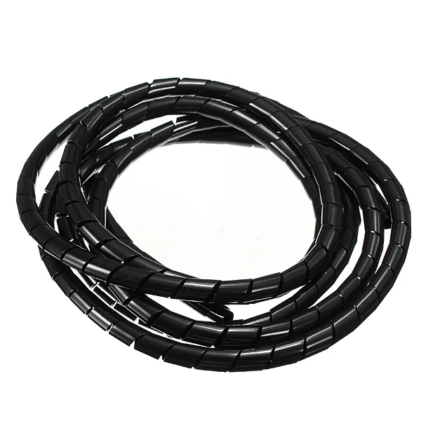 

2M Spiral Wire Wrap Tube Manage Cord for PC Computer Home Cable 6-60MM