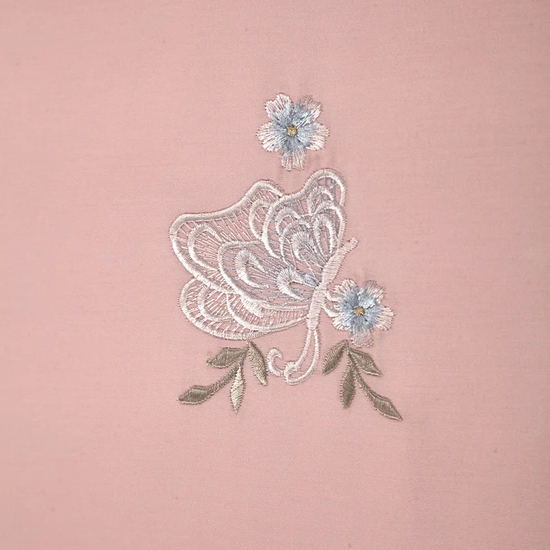 Elegante bordado 4pcs conjuntos