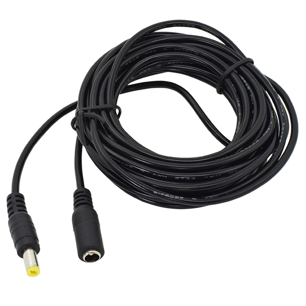 DC12V Power Adapter Extension Cable 1m 3m 5m 10m Length Video