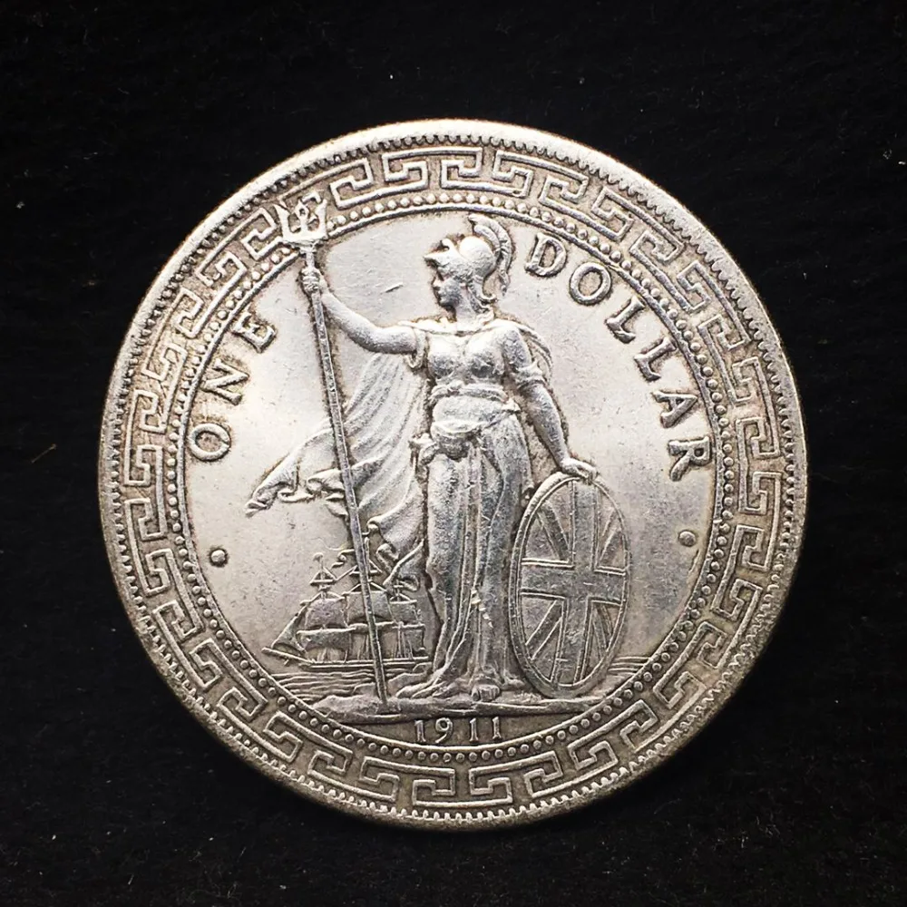 

1911 British China Hong Kong Silver Trade Dollar COPY -replica coins medal commemorative coins