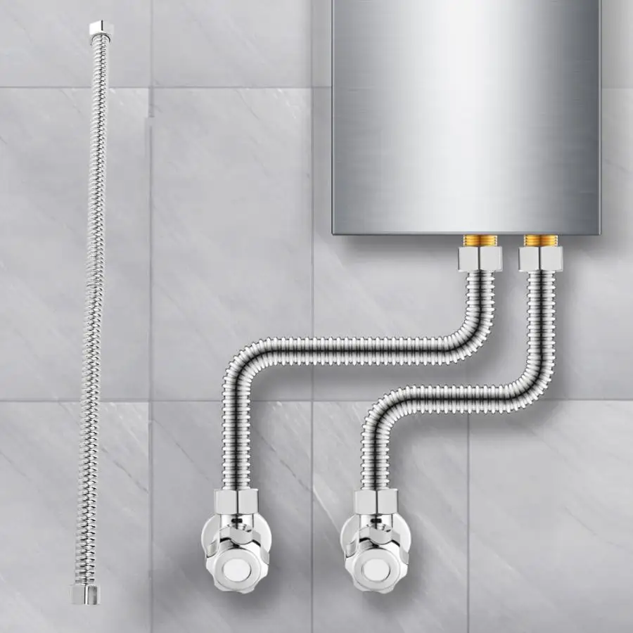 

G1/2 Stainless Steel Water Heater Bellows Tube Flexible Corrugated Pipe Hose Water heater Replacement