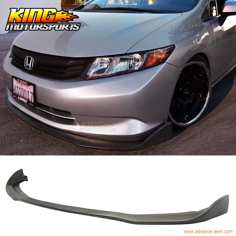 

FIT FOR 2012 ONLY HD CIVIC 4D FRONT BUMPER LIP CS2-STYLE PU CHIN SPOILER