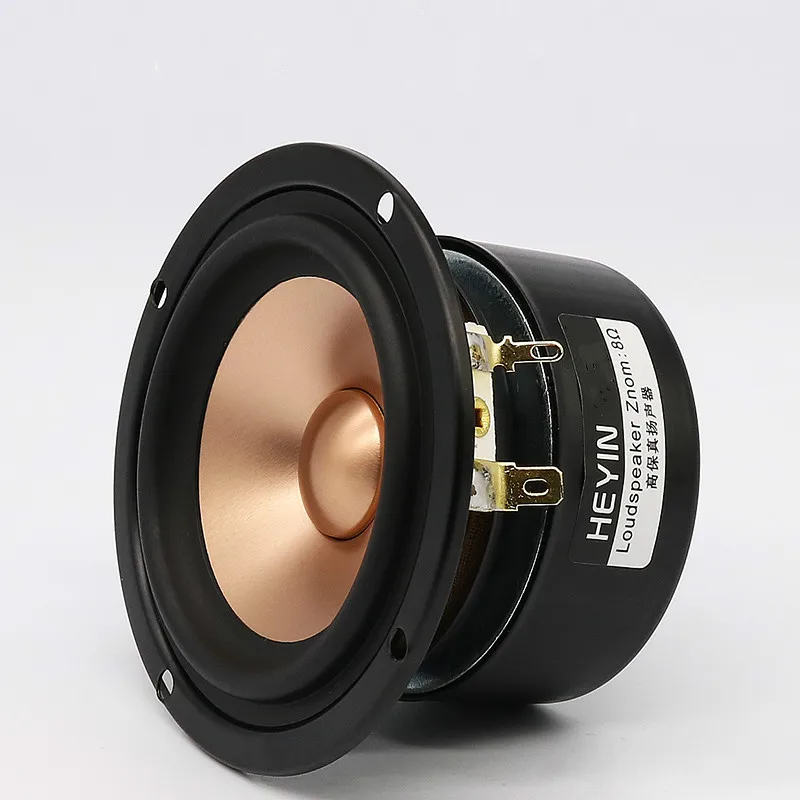 

GHXAMP 3 Inch Full Range Speaker 8ohm 15W Aluminum Basin Home Theater Tri-band Balanced For Desktop 2.1 Satellite Speakers 2pcs
