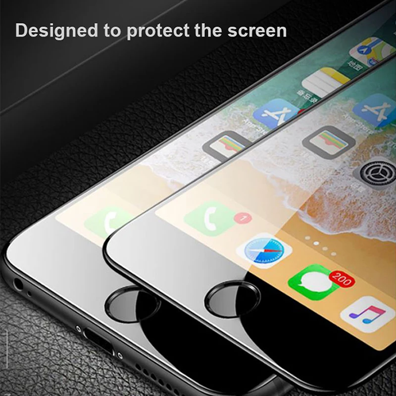 9D 9H protective on the for iphone 6 glass screen protector tempered se 7 8 x xr | Мобильные телефоны и аксессуары