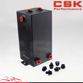 

Aluminum Universal 4 Litre 4L Racing Car Fuel Surge Tank Swirl Pot System Black