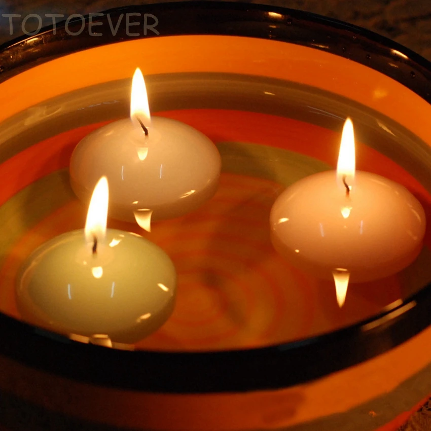 

10pcs/Lot Burning 5 hours Floating Water Floating Candles Home Decoration Wedding Birthday Party Dedals Paraffin Wax Candles