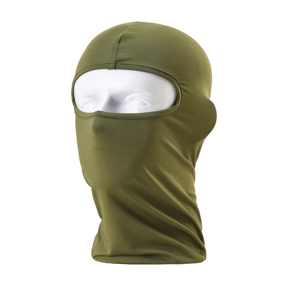 2017Hot Sale Comfortable Lycra Headwear solid Balaclava Face Mask