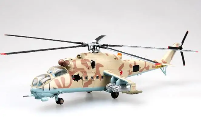 Русский Mil Mi-24 задних вертолет 1/72 diecast easy model
