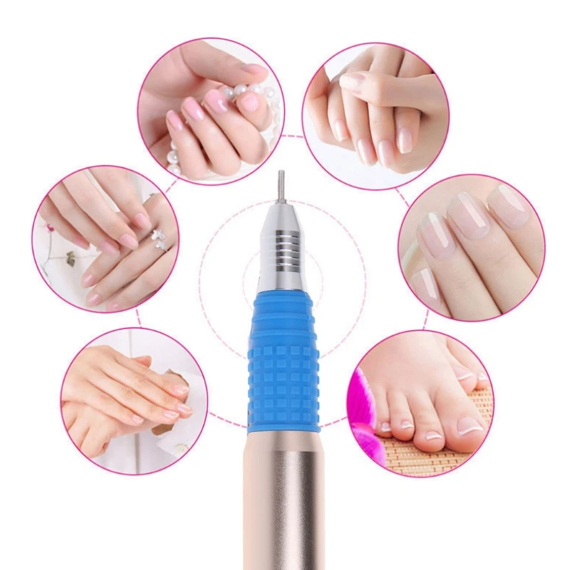 Электрический Фрезер для ногтей, сверлильный станок 25000 об/мин ручка наконечника ручка для маникюра и педикюра, инструмент