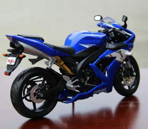 MAISTO 1/12 Масштаб литья под давлением модель синий YAMAHA YZF R1 мотогонок мото