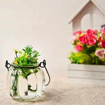 

zakka wire glass vase hydroponic pumpkin flower vase Pumpkin Bottle