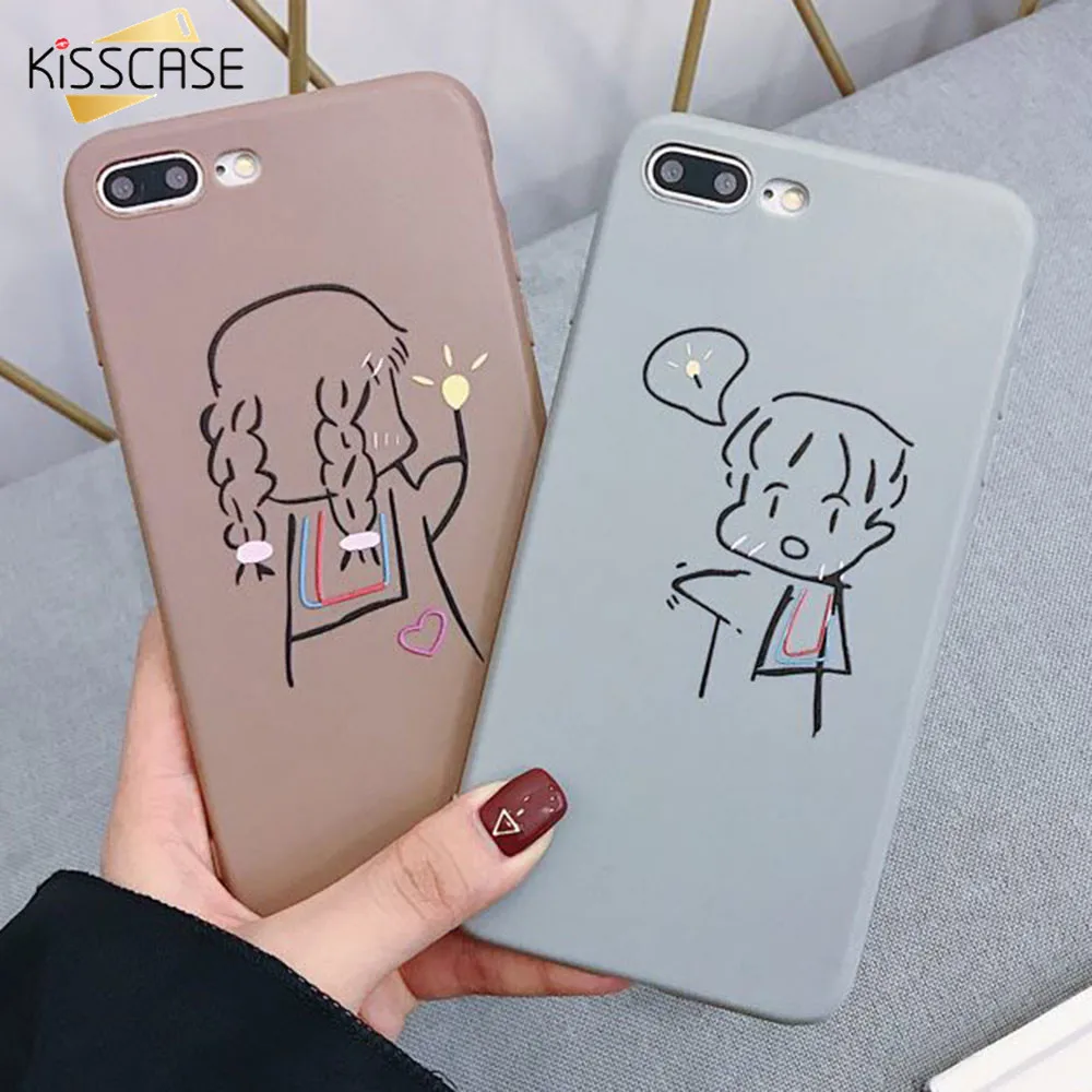 KISSCASE мультяшный чехол для телефона iPhone XS MAX X XR Мягкий ТПУ 7 8 6S ультра тонкий Coque Funda