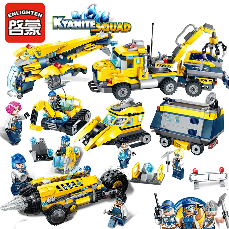 

City Consturction Building Blocks Compatible LegoING New Kyanite Team Blocks Car Aircraft Model Bricks Children Educational Toys
