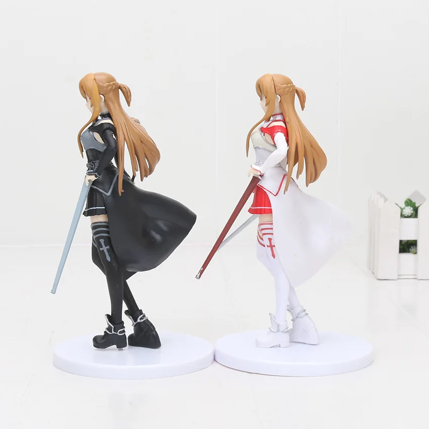 Аниме SQ Sword art online Asuna(белый цвет вер.) Коллекция фигурка модель игрушки 18 см