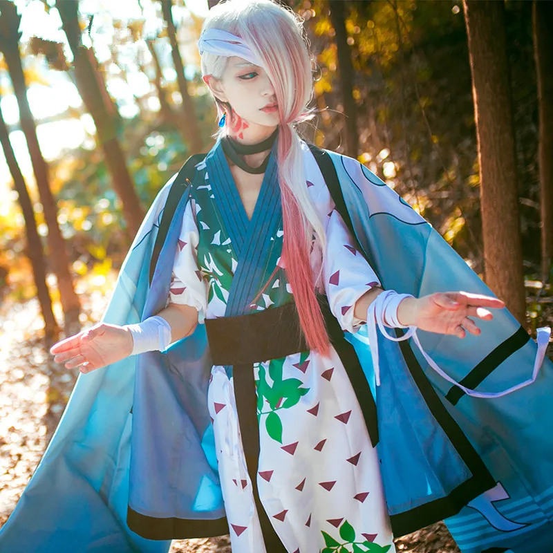 Аниме! Onmyoji Ichimoku Ren кимоно униформа в японском стиле карнавальный костюм для