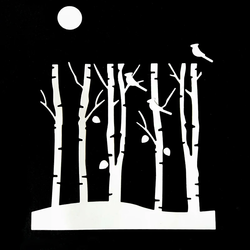 

Moonlight Grove Cut Big Size Trees Metal Cutting Dies For Scrapbooking DIY Craft Dies Cut Decorations Embossing Art