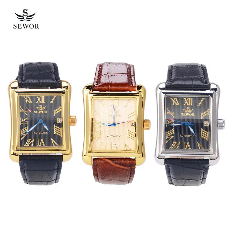 

SEWOR Top Brand Luxury Waterproof Men's Watch Military Sport Clocks Calendar Display Automatic Mechanical Wristwatches 50