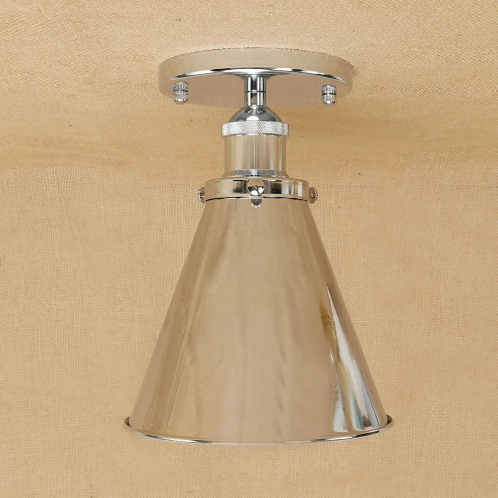 

Chrome Iron American Ceiling Lamp Vintage Living Room Restaurant Industrial Home Lights led ceiling lights RCL0009
