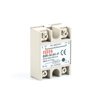 

solid state relay SSR-50AA-H 50A actually 80-250V AC TO 90-480V AC SSR 50AA H relay solid state Resistance Regulator