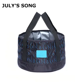 

JULY'S SONG Large Capacity Folding Washbasin Basin Waterproof Food Clothes Bowl Washing Bag Travel Camping Water Bucket