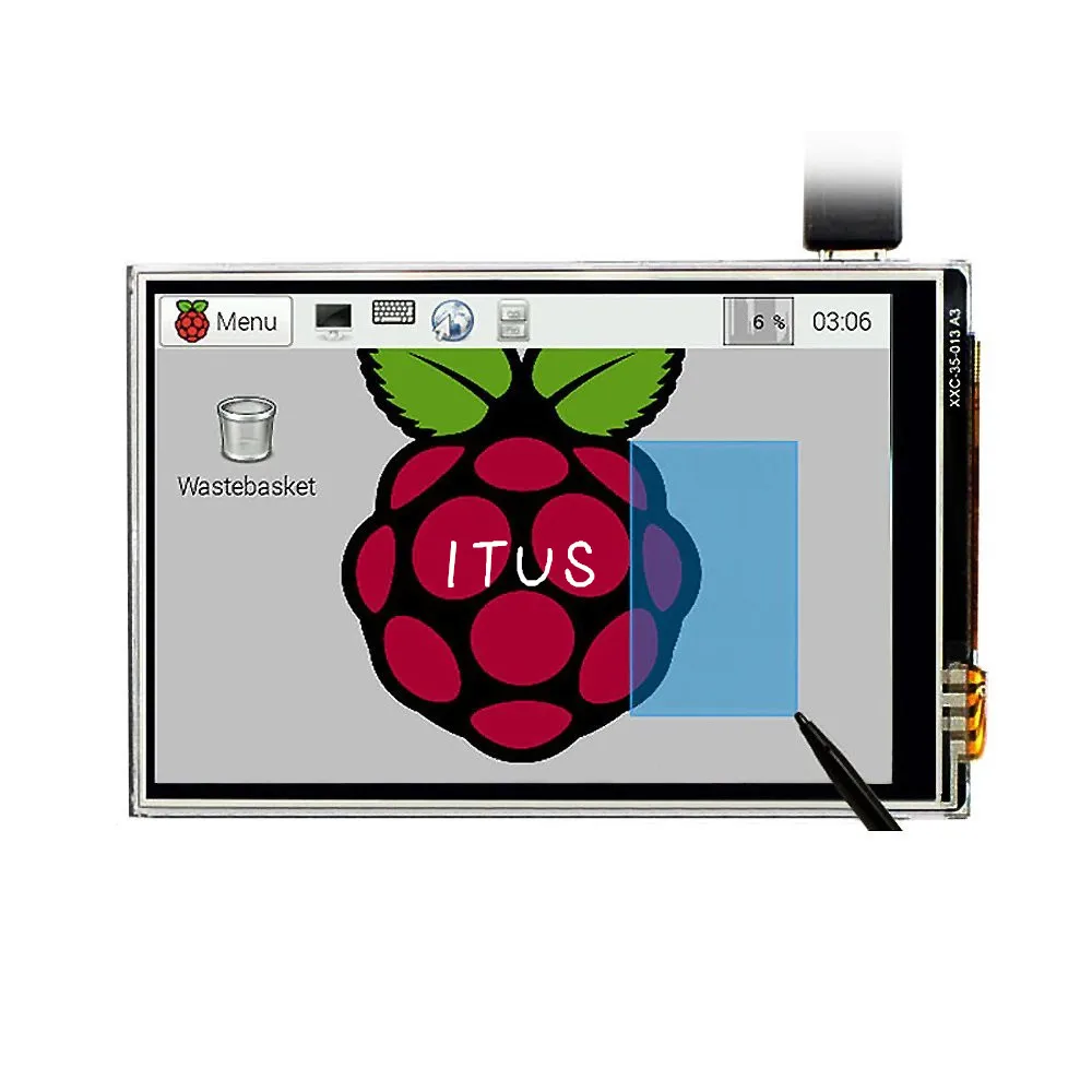 

Free Shipping 3.5 LCD TFT Touchscreen Display Touch Shield + Stylus For Raspberry Pi 3 B+ / Raspberry PI 3 Model B Board Kit