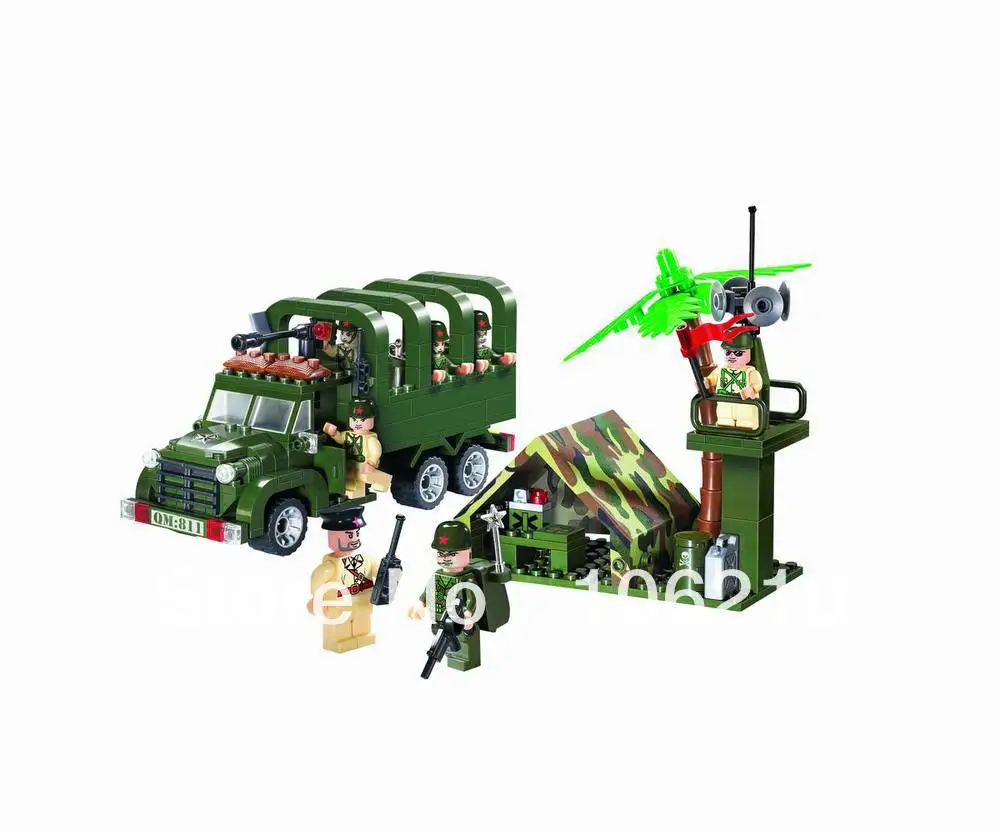 No.811 Carry Truck Enlighten Building Block Set,3D