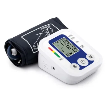 

Home Health Care Digital Lcd Upper Arm Blood Pressure Heart Beat Meter Machine Portable Household Health Monitors Blue