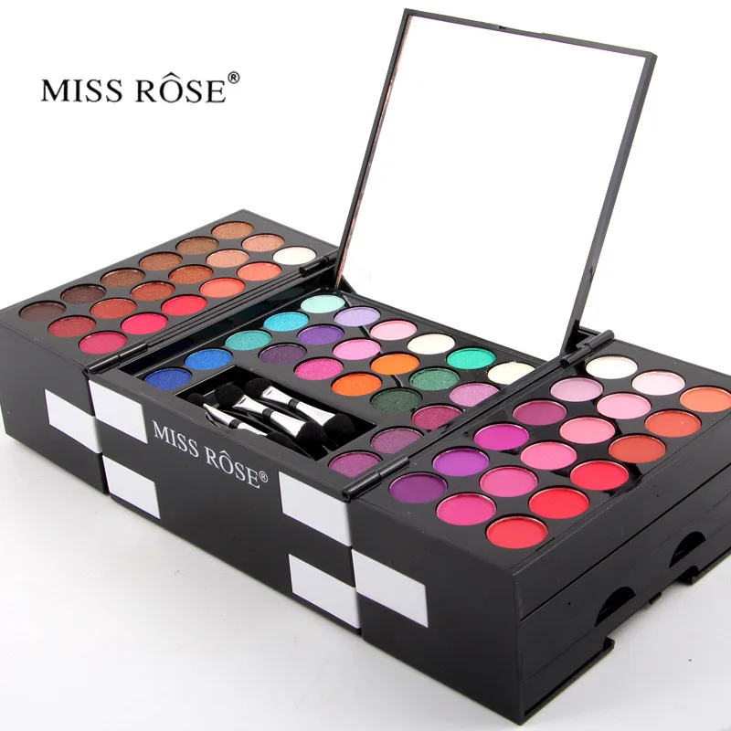 

Miss Rose 144 Colors Matte Eyeshadow Palette Eye Shadow Maquiagem Makeup Set Cosmetics Kit Eyebrow Enhancer Blusher Palette