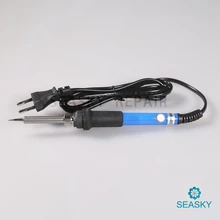 Паяльник 60 Вт 220 В Регулируемый термосварочный припой паяльник Электрический инструмент паяльная станция 200-450 'C европейские вилки