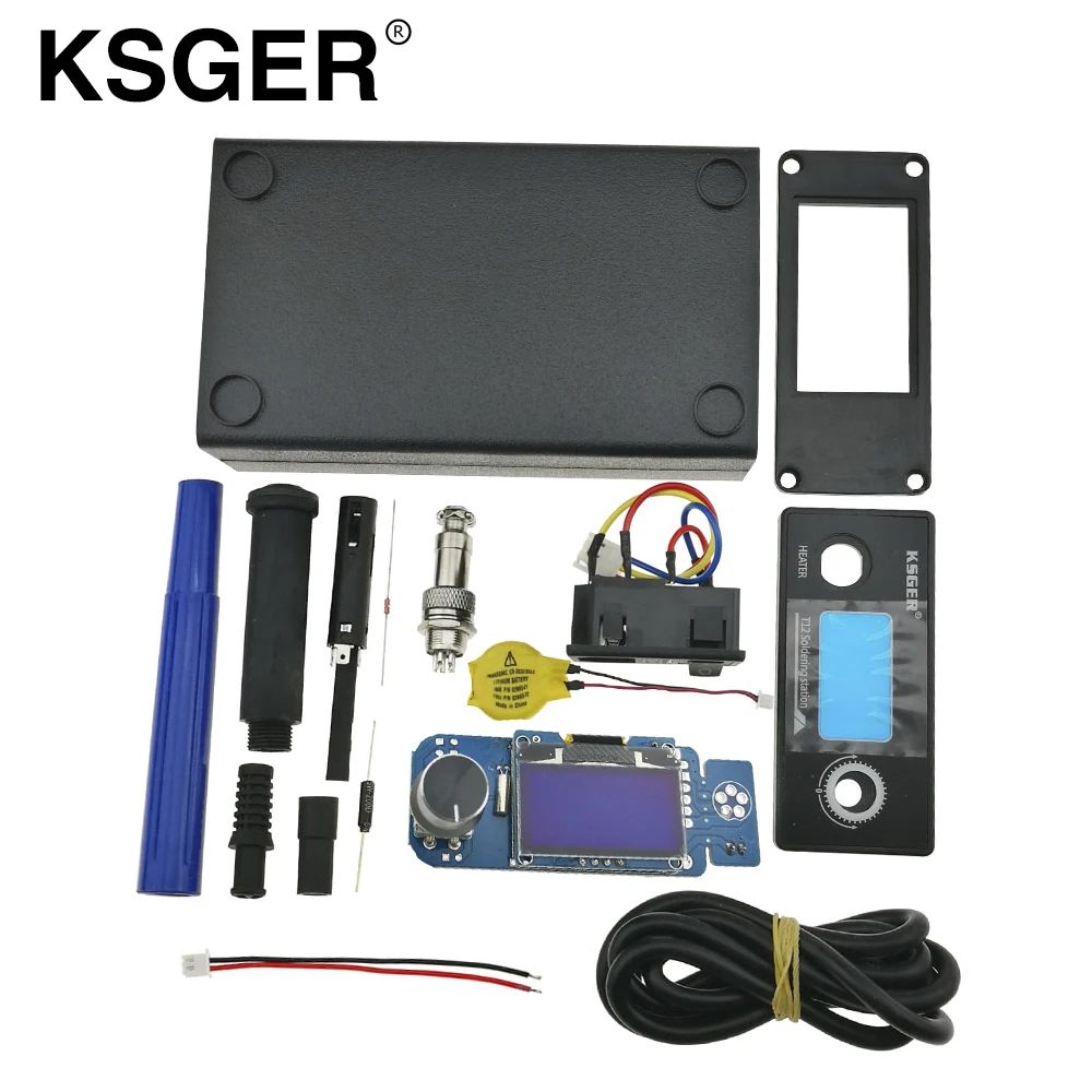 KSGER V2.1S Электрические паяльники T12 STM32 OLED 1,3 Размер контроллер экрана 9501 паяльная Ручка DIY наборы для Hakko T12 наконечник