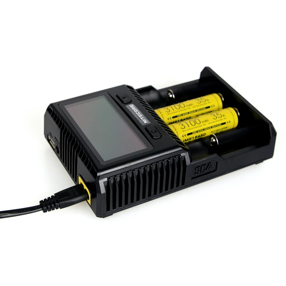 Превосходное зарядное устройство NITECORE SC4 для Li Ion IMR LiFePO4 Ni MH(NiCd) 18650 17650 17670 16340 14500