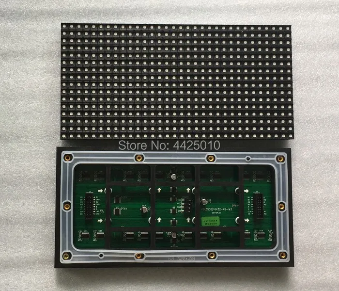 Shen Zhen P8 наружный светодиодный модуль дисплея HUB75 интерфейс ASL светодиодный P4 SMD 1/8 сканирующий ток 256*128 мм IP65 содержащий провод