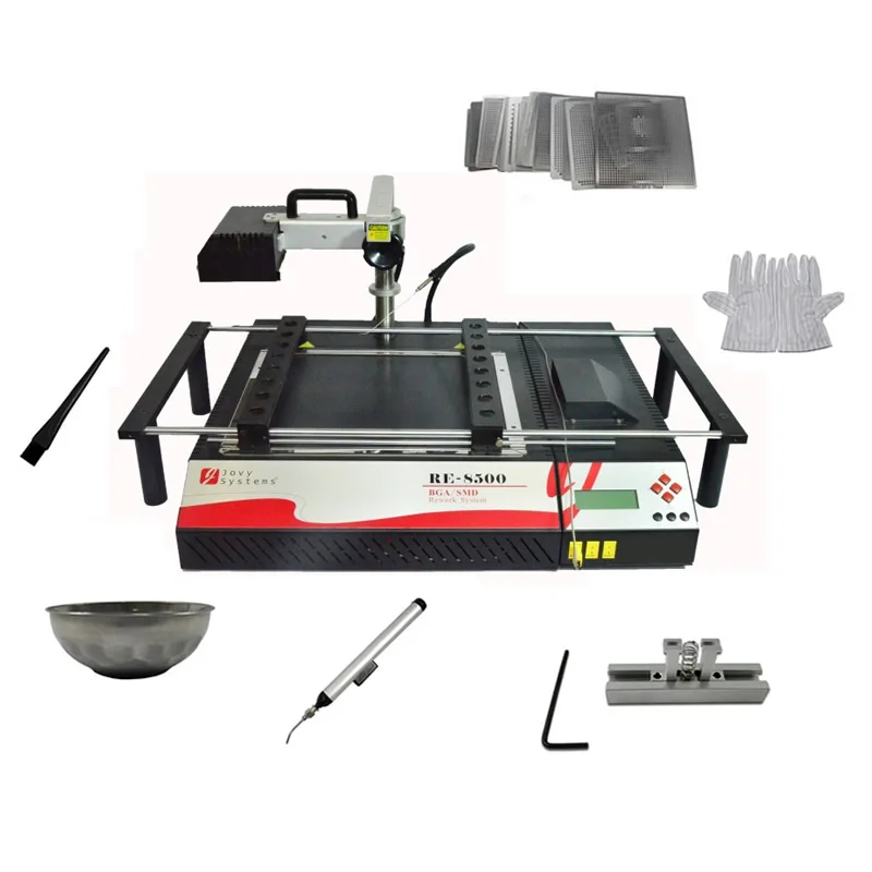 

Infrared BGA Rework Station Jovy RE8500 BGA Machine BGA Reballing Kit with Solder Ball and Direct Heat Stencils