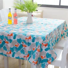 PVC Table Cloth Rectangular Tablecloth Flowers Printed Waterproof Oilproof Tea Coffee Table Cover Home Decor toalha de mesa