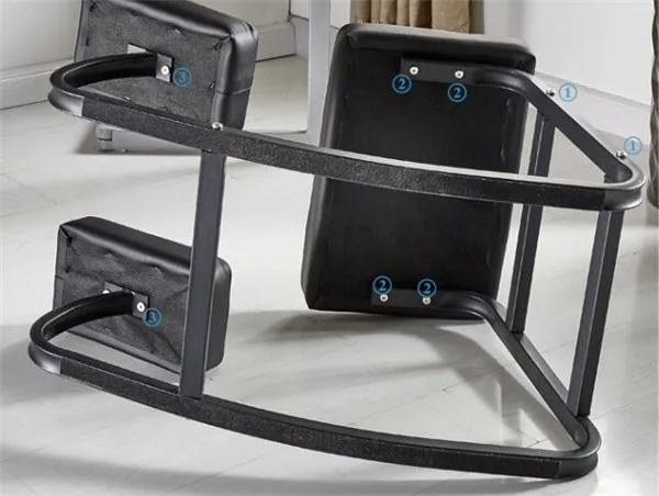 Эргономичное кресло на коленях для вертикальной осанки кресло-качалка колено стул для домашнего офиса и медитации металл и Кожаная