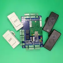 TCP/IP панель управления доступом к сети 125 кГц считыватель кнопка выхода для использования двух дверей